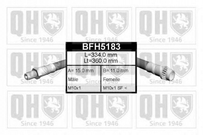 QUINTON HAZELL bfh5183 -  Тормозной шланг